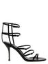 Alexander McQueen Strap Leather Sandals Black