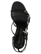 Alexander McQueen Strap Leather Sandals Black