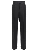 Ferragamo Stretched Pleated Trousers Black