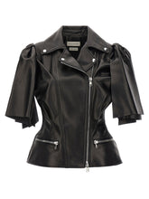 Alexander McQueen Bow Knot Biker Vest Black