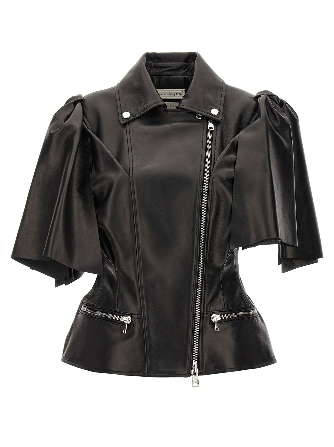 Alexander McQueen Bow Knot Biker Vest Black