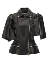 Alexander McQueen Bow Knot Biker Vest Black