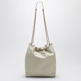 Saint Laurent Jamie 4.3 Lambskin Drawstring Shoulder Bag Cream Yellow
