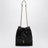 Saint Laurent Jamie 4.3 Drawstring Lambskin Bag Black
