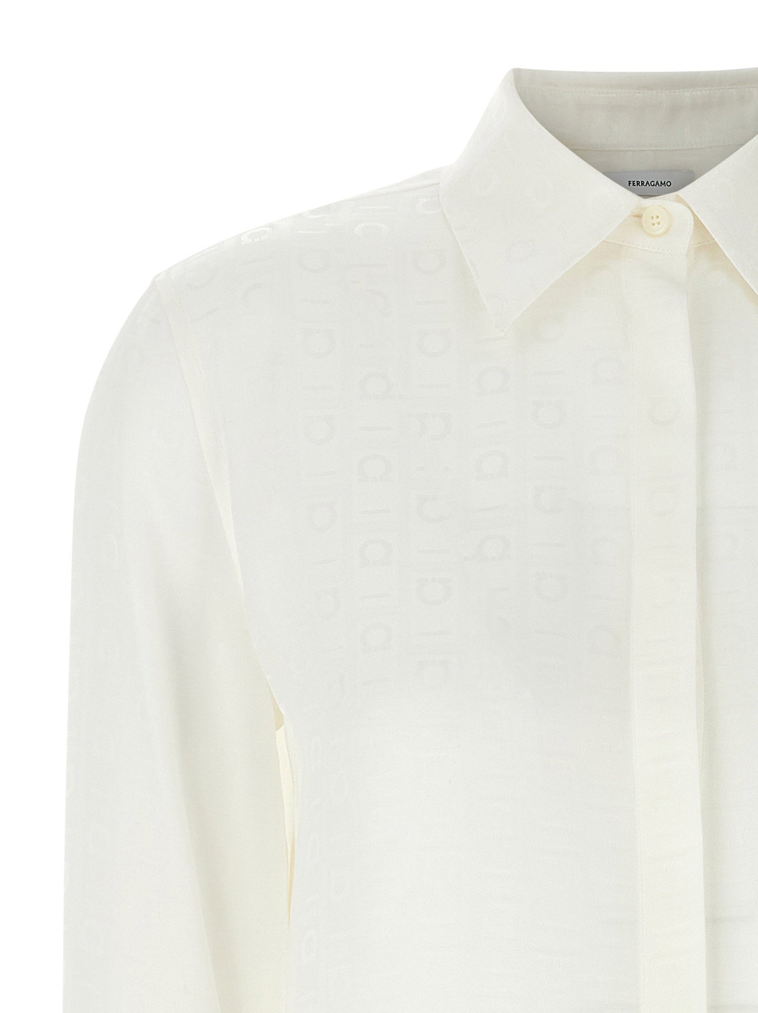 Ferragamo Monogram Shirt White