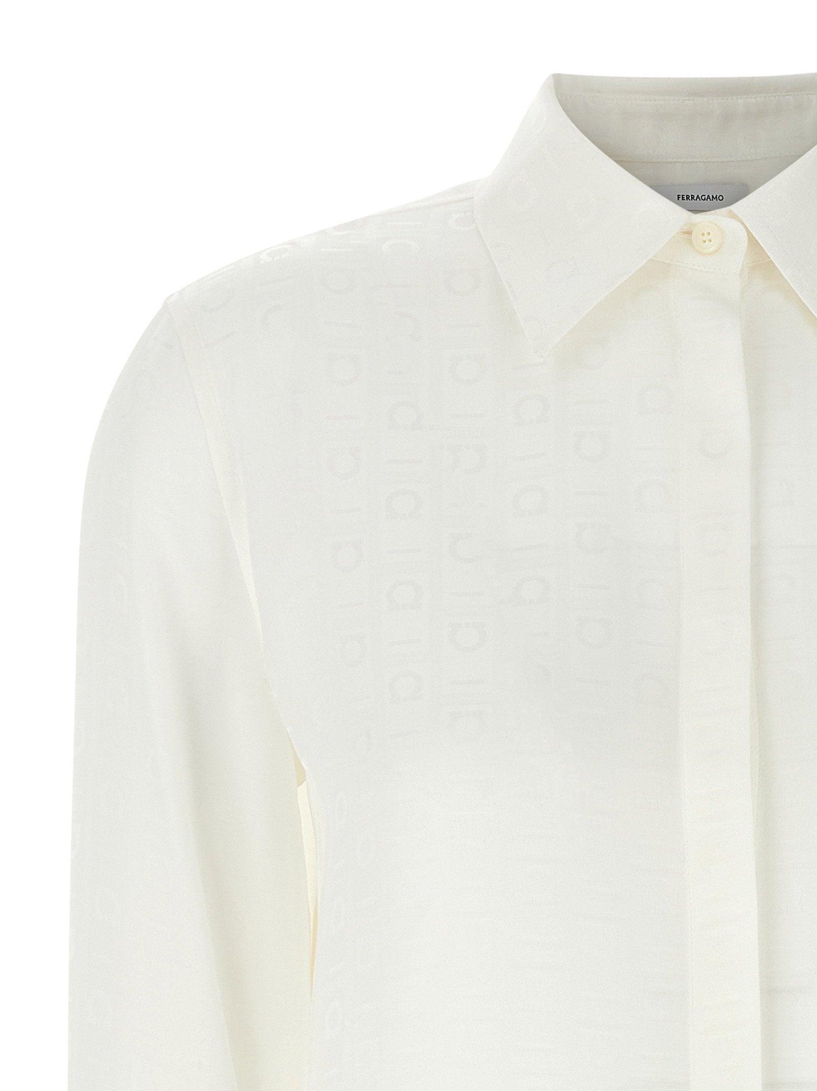 Ferragamo Monogram Shirt White