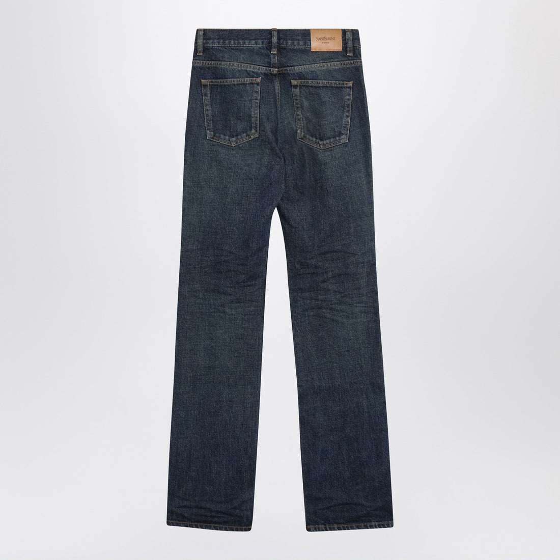 Saint Laurent Nico Straight-Leg Heritage Indigo Denim Jeans Blue