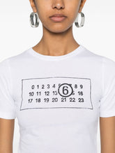 MM6 Maison Margiela Numeric Print T-shirts White