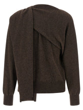 Ferragamo Scarf Cardigan Brown