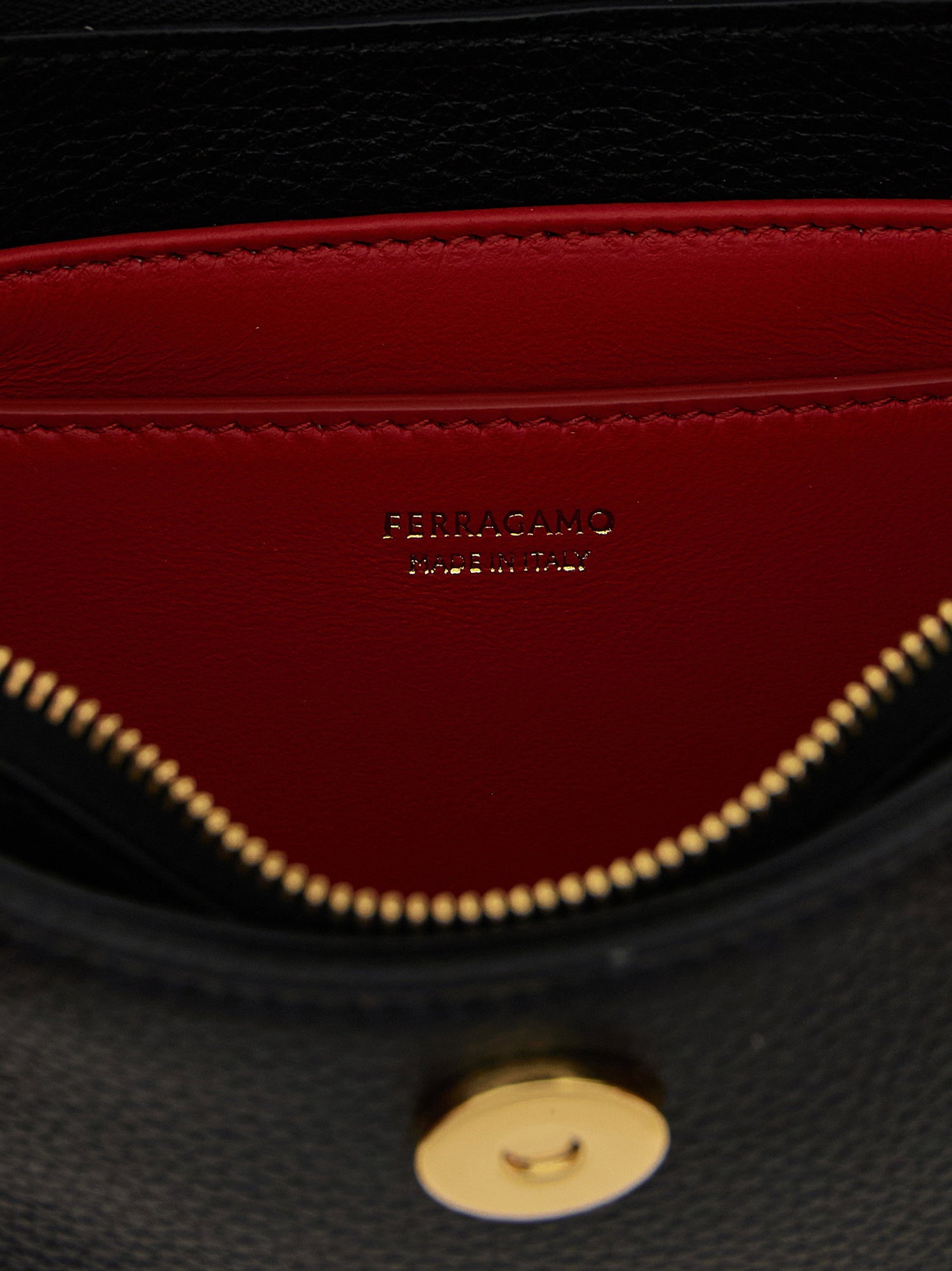 Ferragamo Gabry Shoulder Bag Black