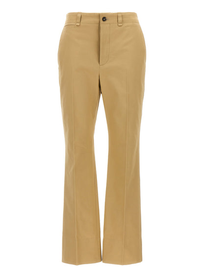 Saint Laurent Drill Pants Beige