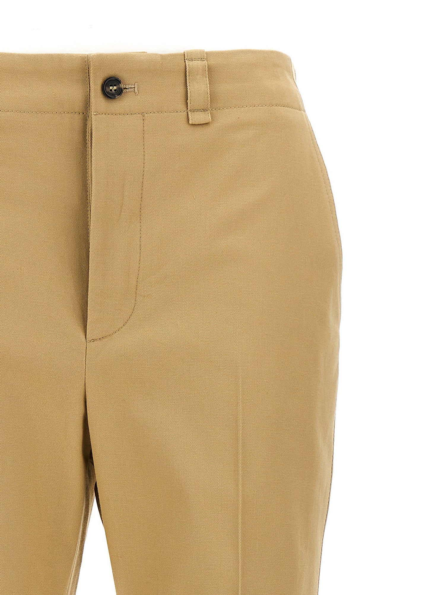 Saint Laurent Drill Pants Beige