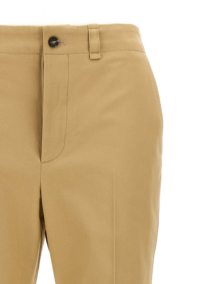 Saint Laurent Drill Pants Beige
