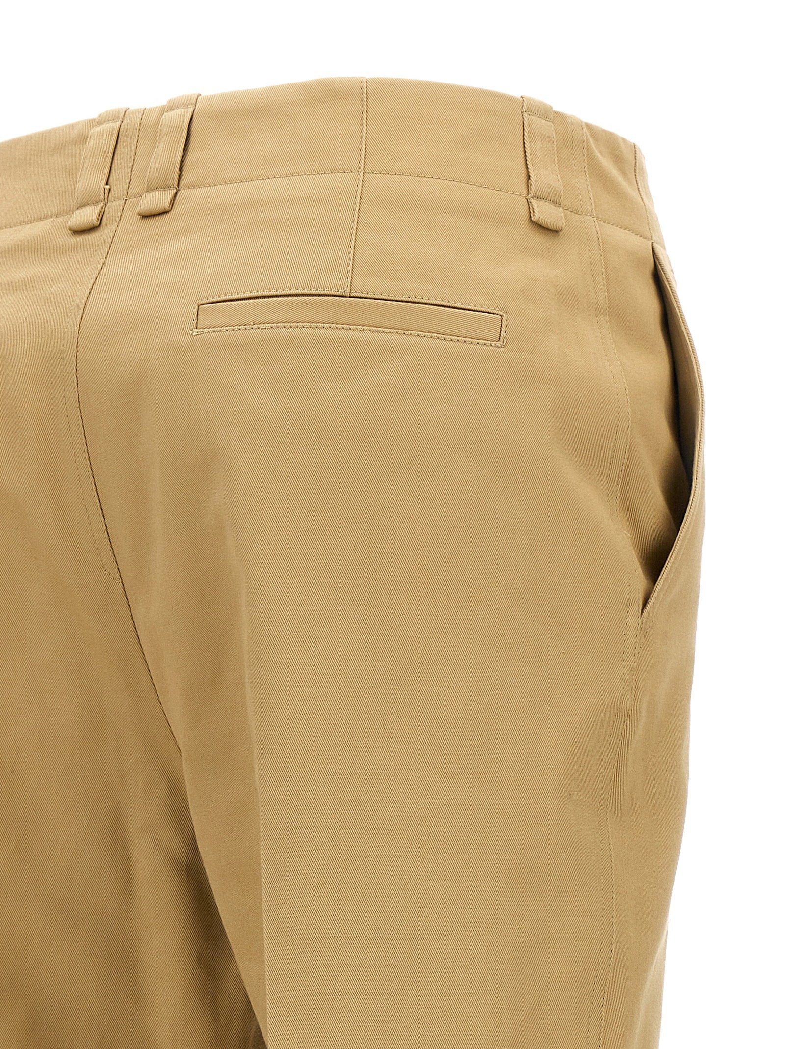 Saint Laurent Drill Pants Beige