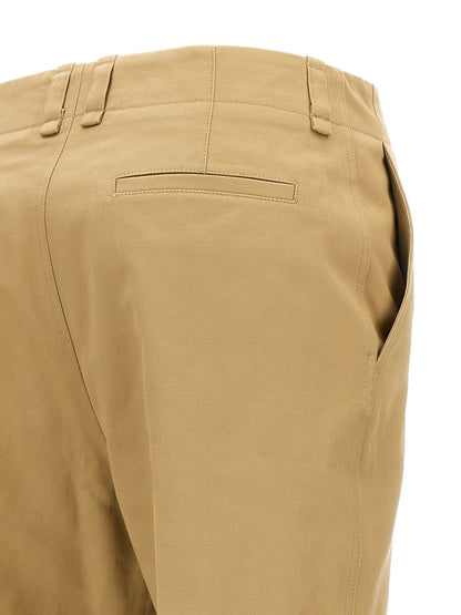 Saint Laurent Drill Pants Beige