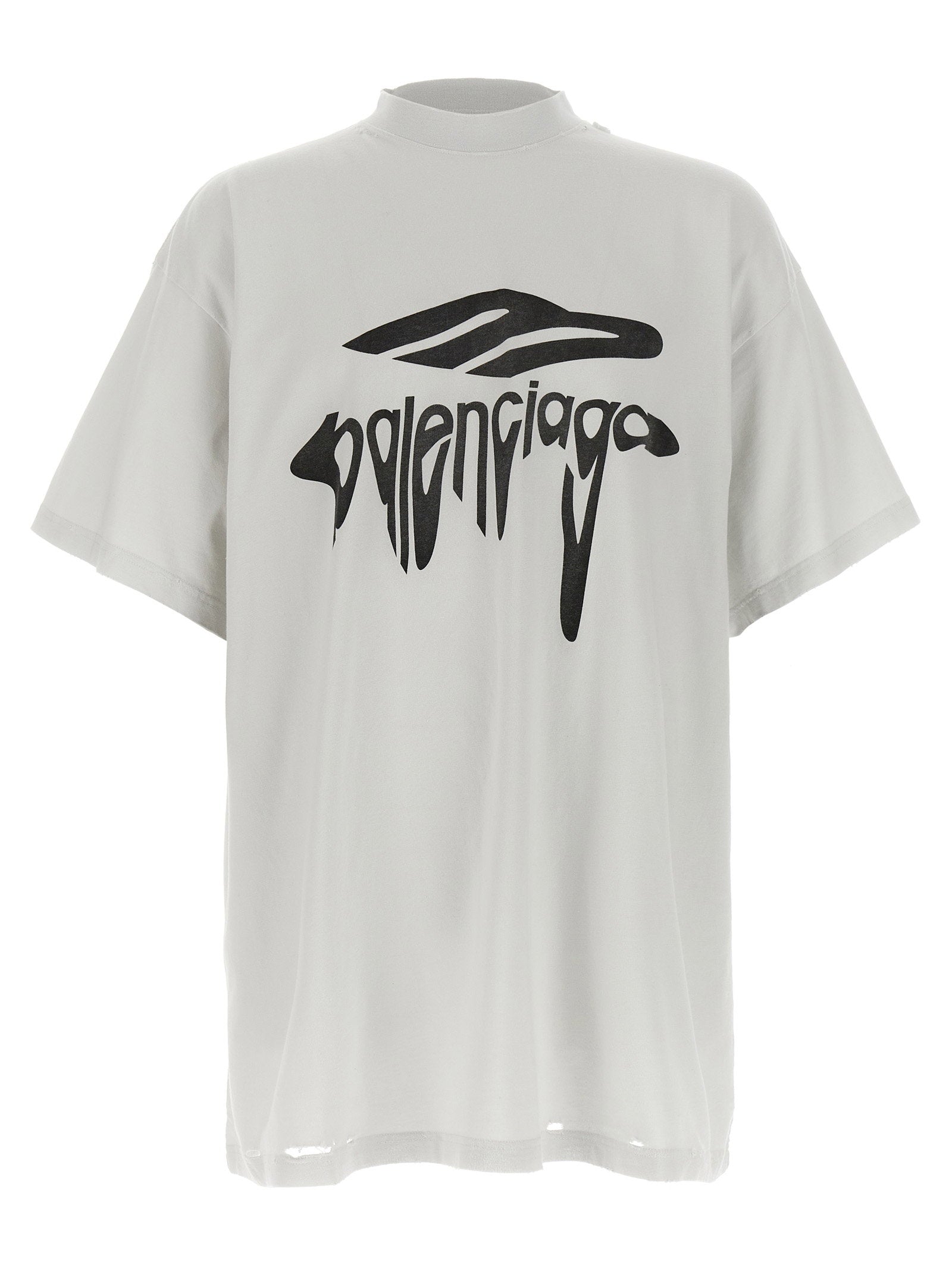 Balenciaga 3b Liquefied T-shirt White