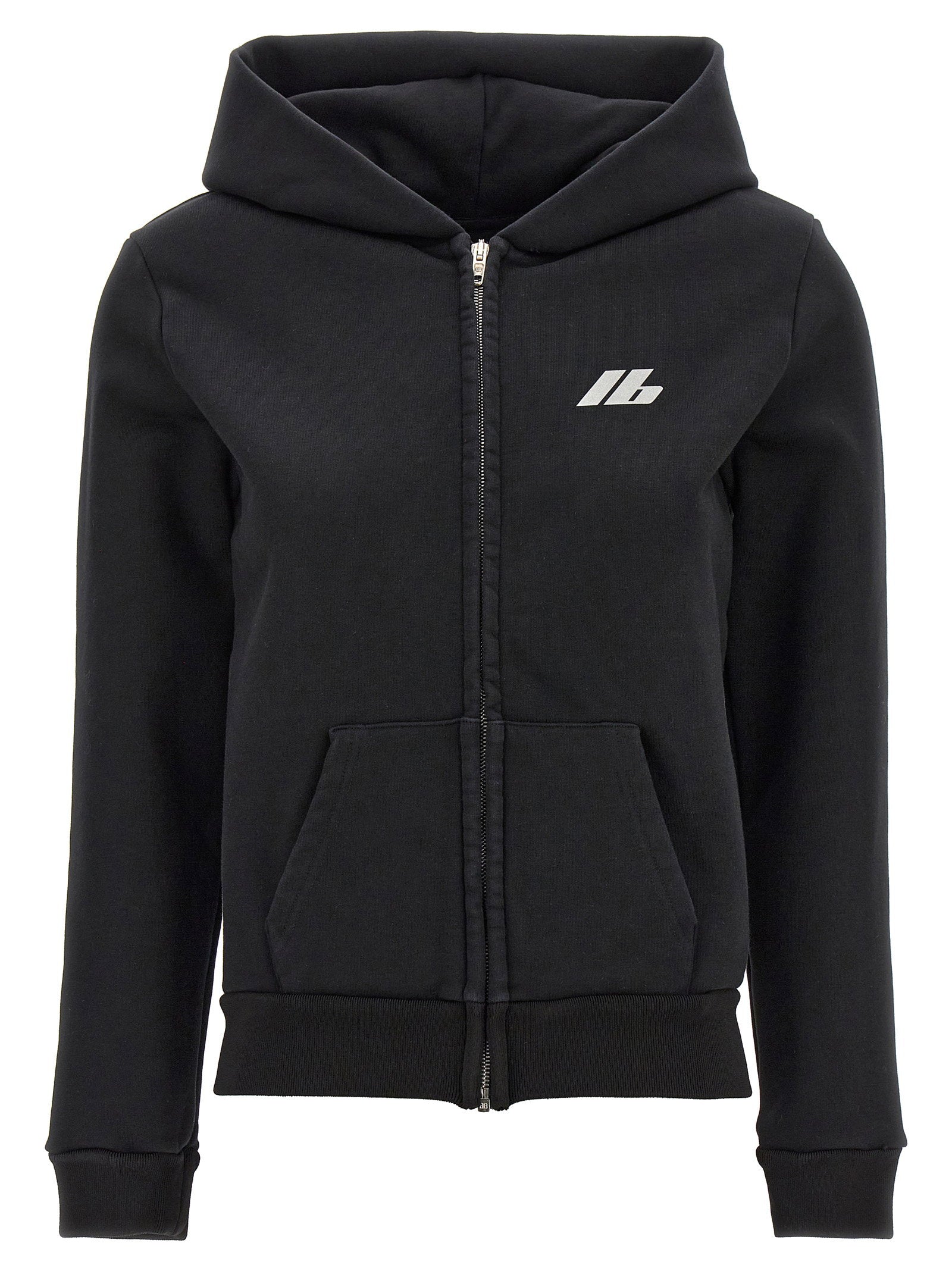 Balenciaga Logo Print Hoodie Black