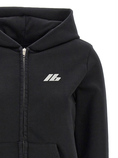 Balenciaga Logo Print Hoodie Black