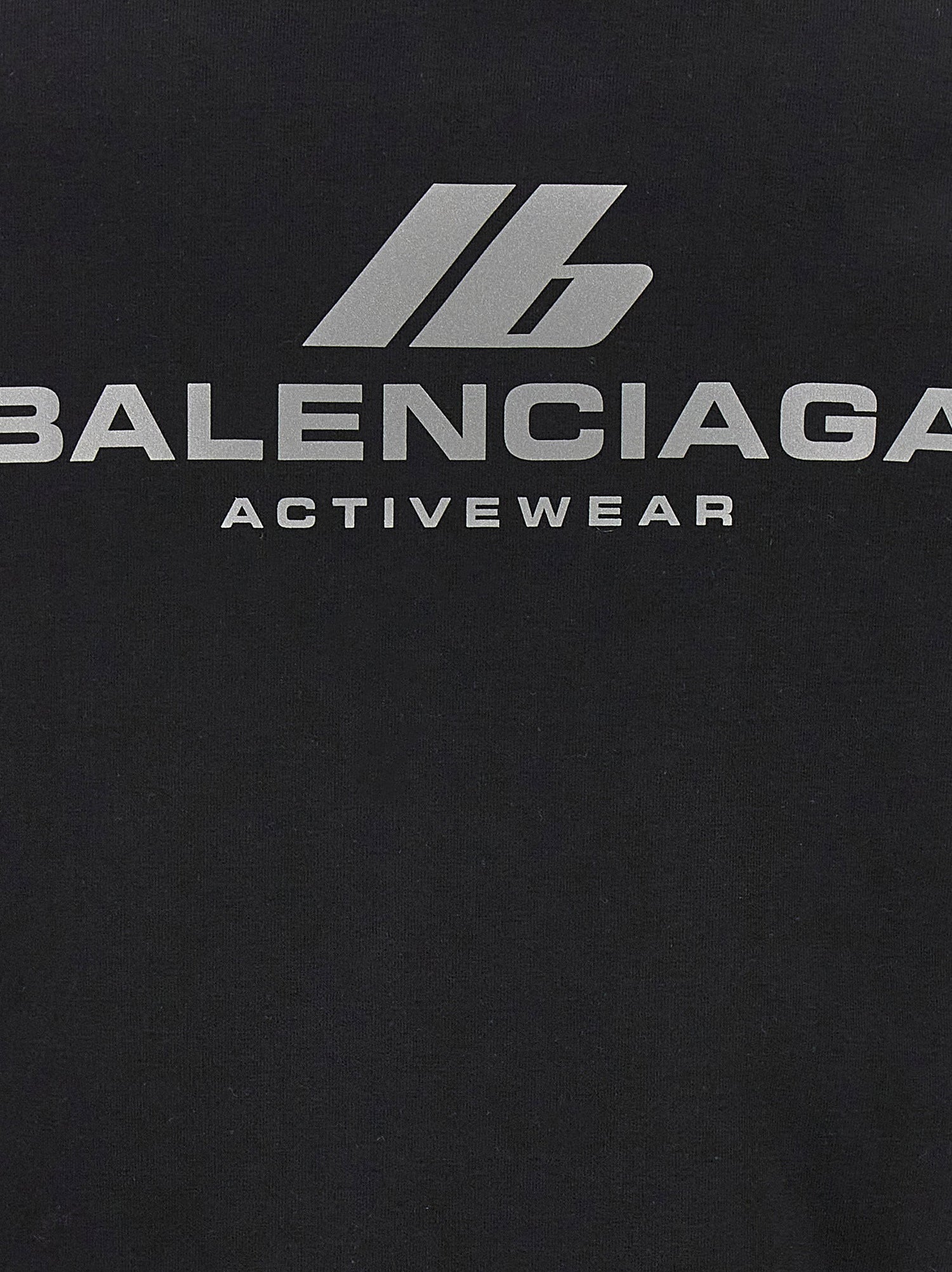 Balenciaga Logo Print Hoodie Black