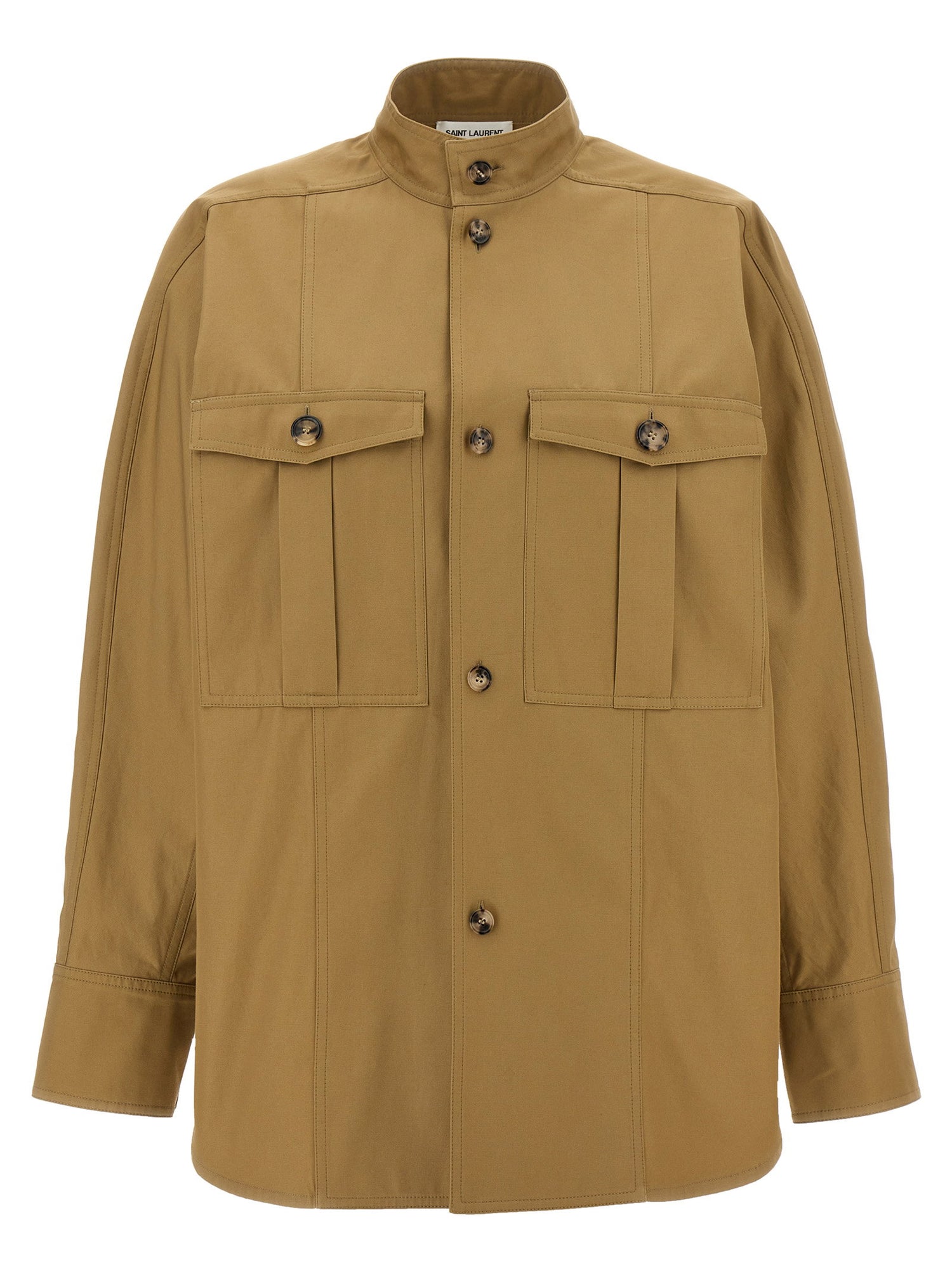 Saint Laurent Saharienne Shirt Beige