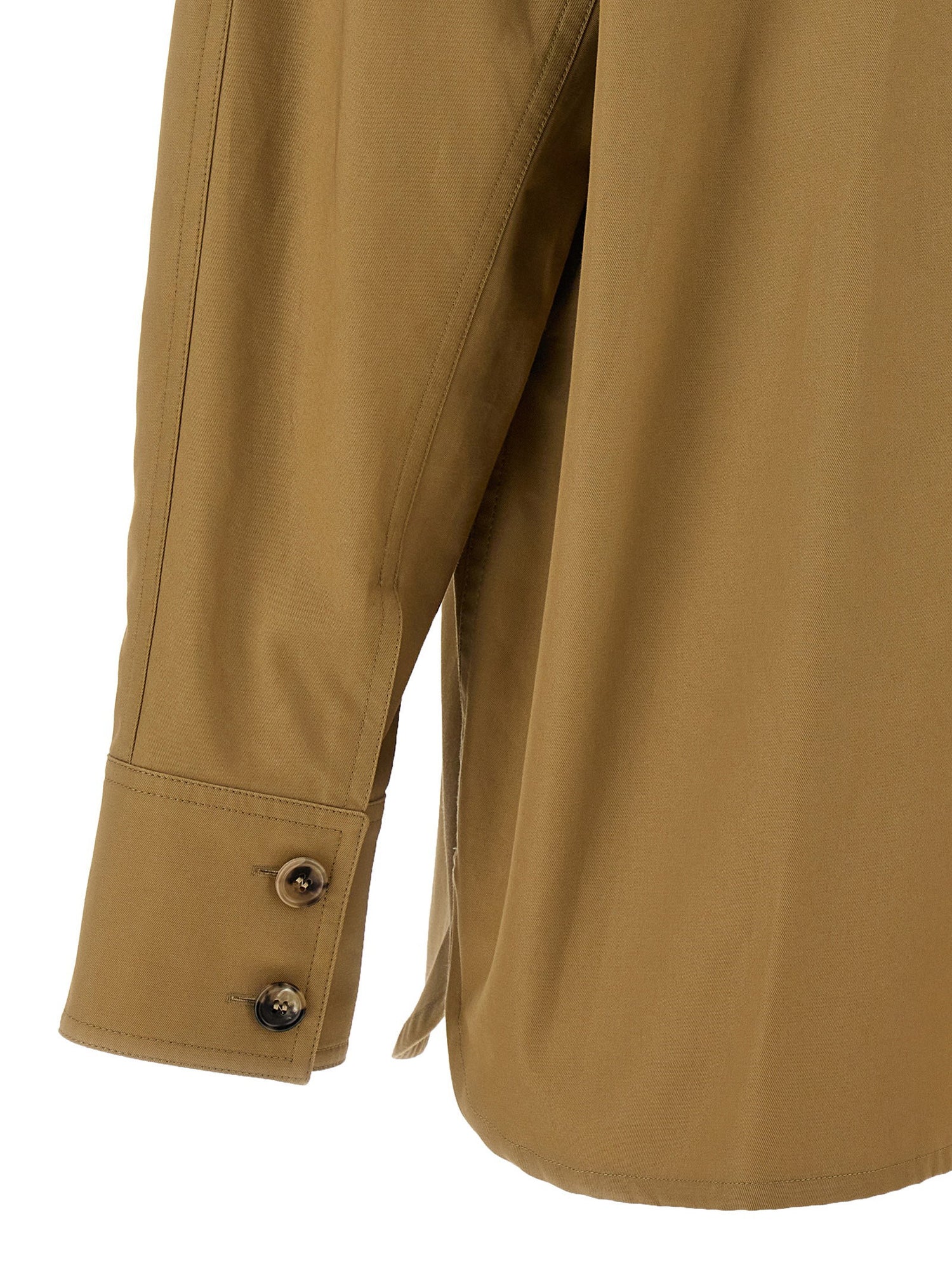 Saint Laurent Saharienne Shirt Beige