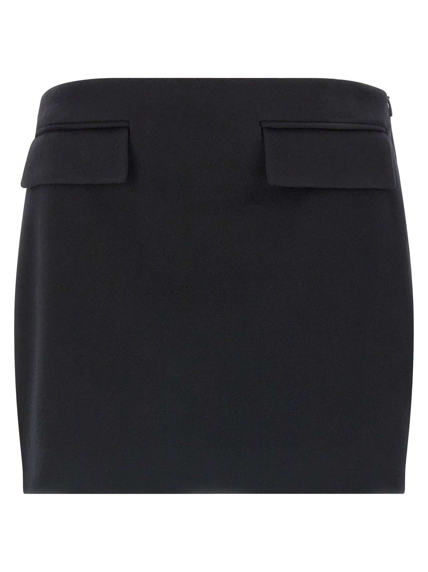 Ferragamo Cashmere Wool Skirt Black