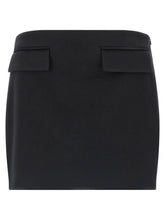 Ferragamo Cashmere Wool Skirt Black