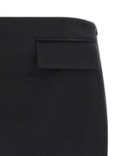 Ferragamo Cashmere Wool Skirt Black