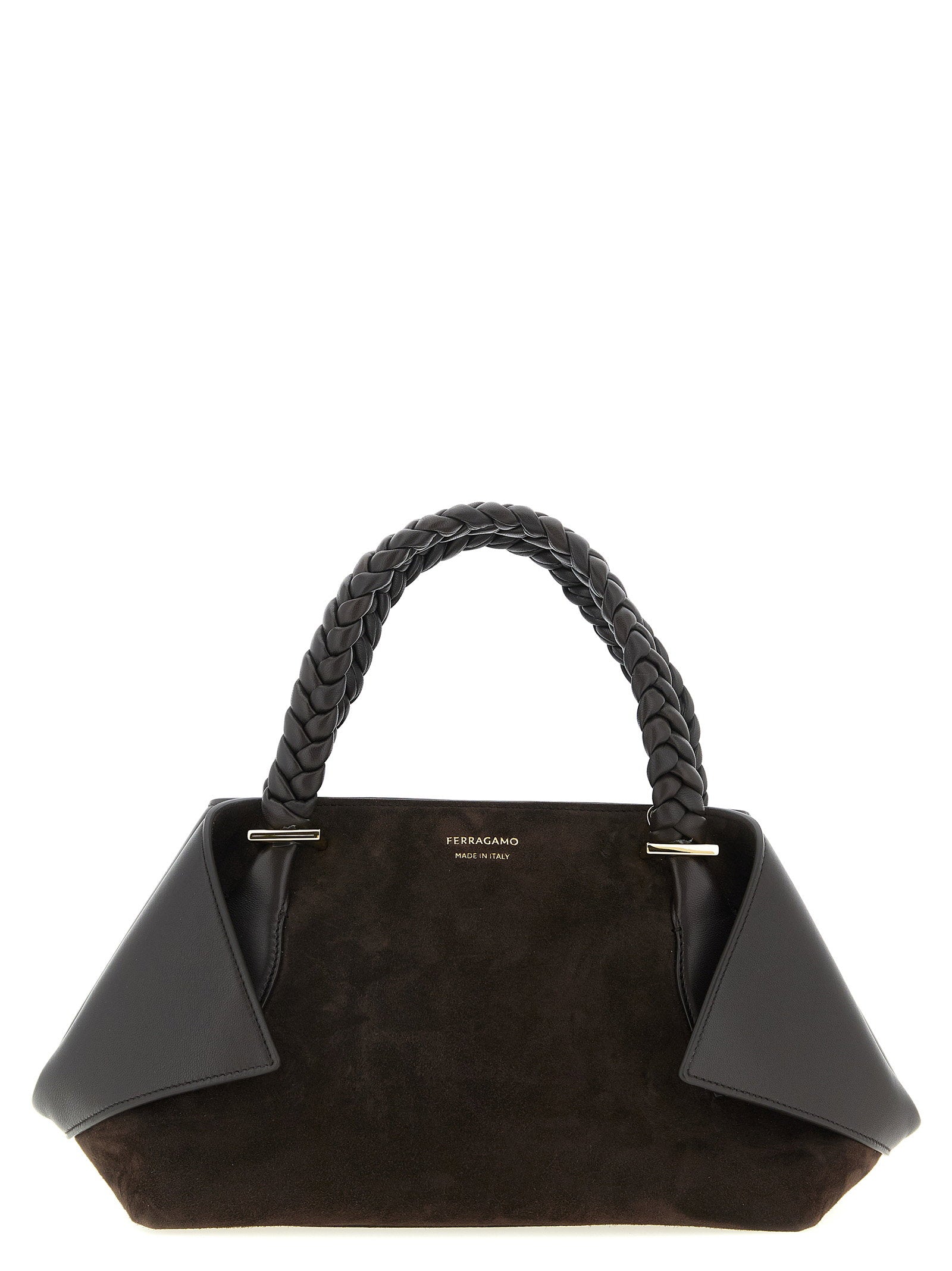 Ferragamo Scarf Th S Handbag Brown