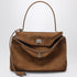 Balenciaga Rodeo Medium Suede Shoulder Bag Brown