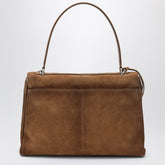 Balenciaga Rodeo Medium Suede Shoulder Bag Brown