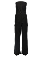 Saint Laurent Cassandre Bustier Jumpsuit Black