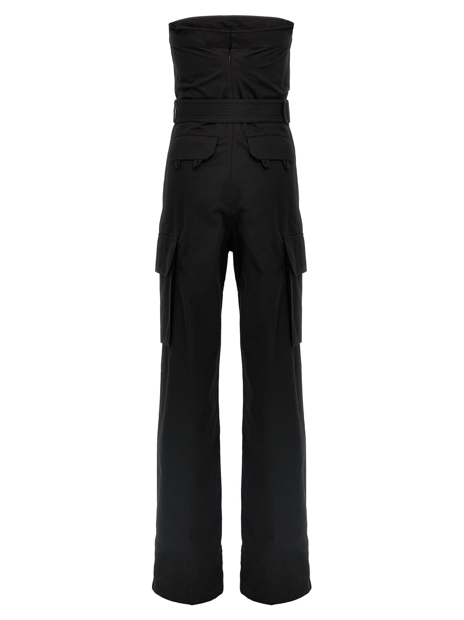 Saint Laurent Cassandre Bustier Jumpsuit Black