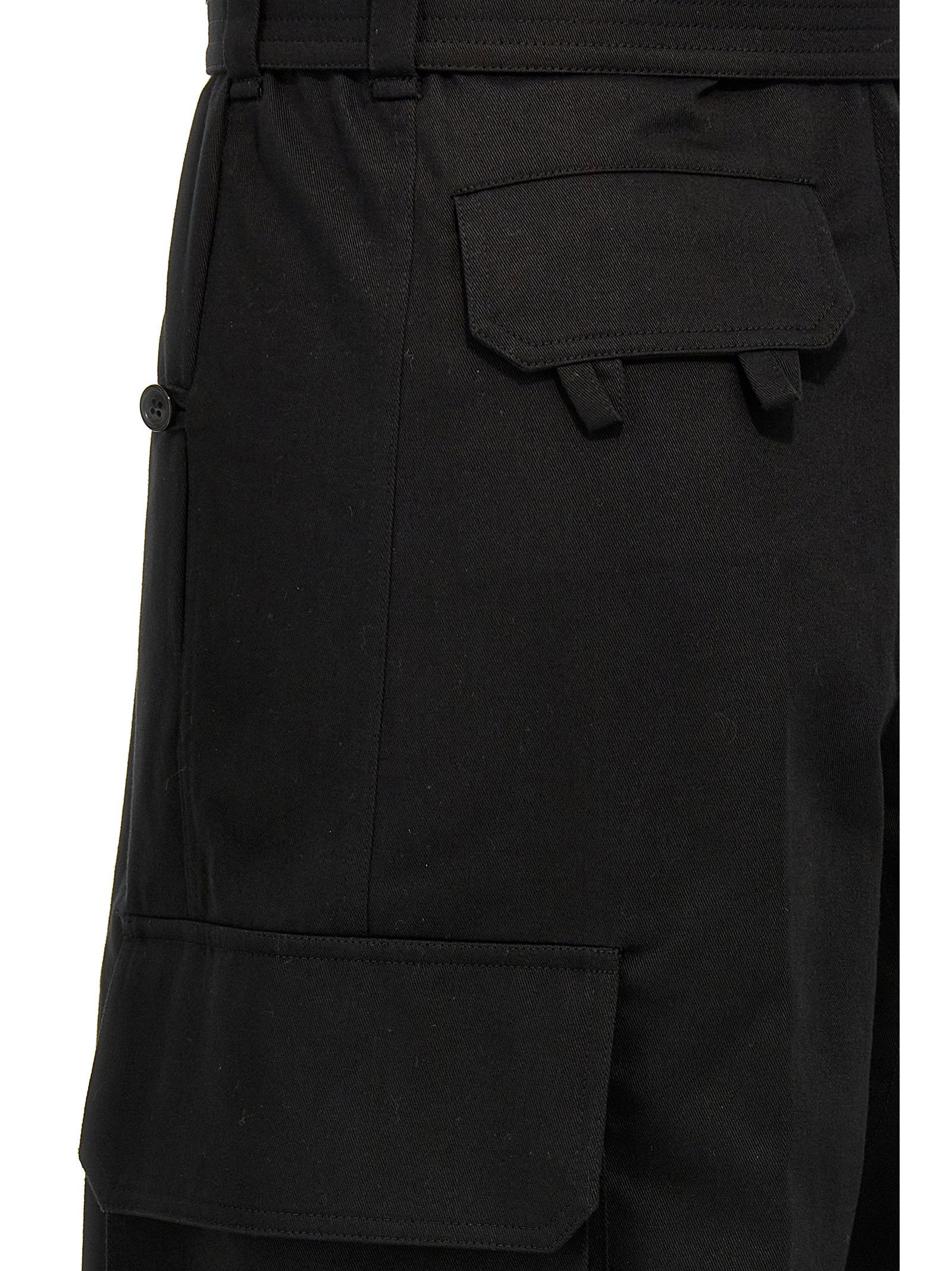 Saint Laurent Cassandre Bustier Jumpsuit Black