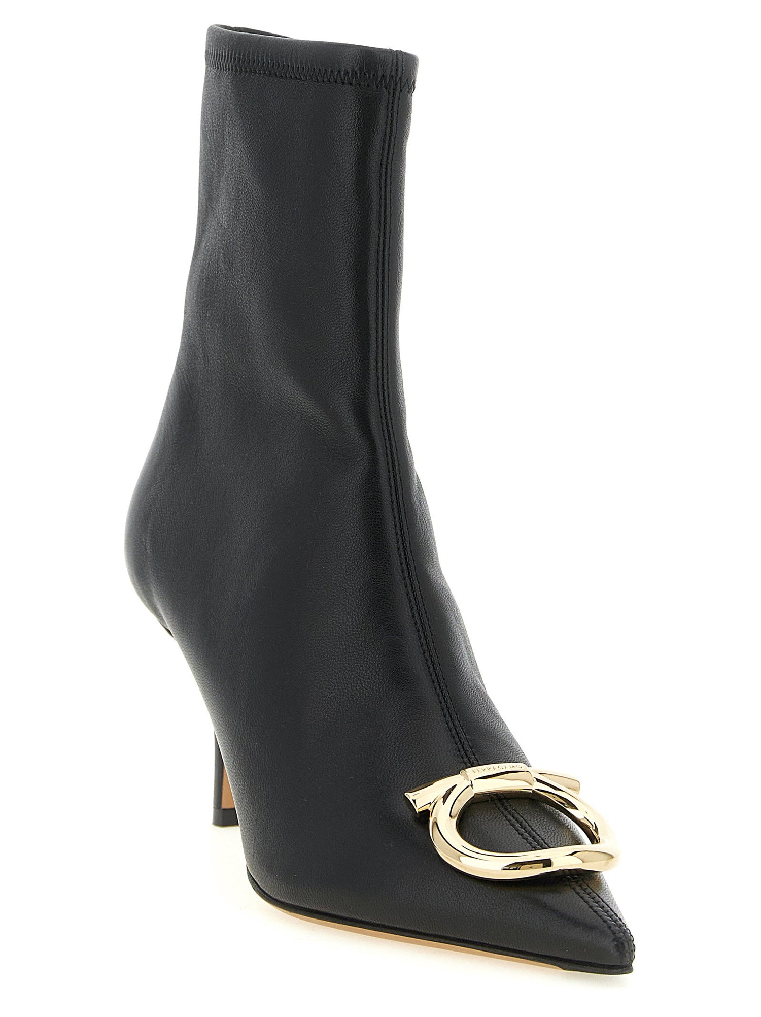 Ferragamo Mariu Ankle Boots Black  