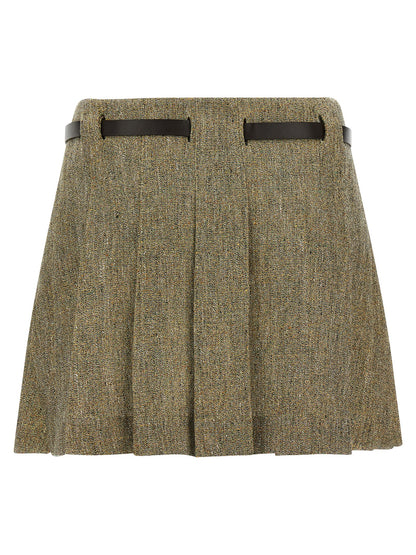 Ferragamo Gancini Belt Skirt Multicolor