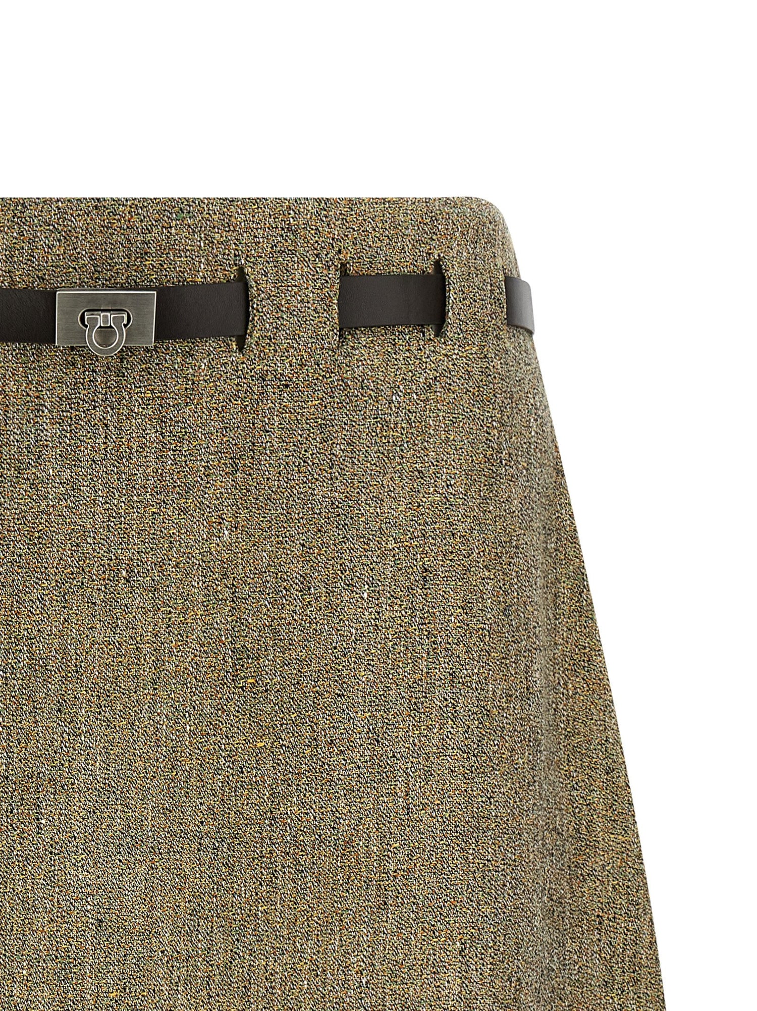 Ferragamo Gancini Belt Skirt Multicolor