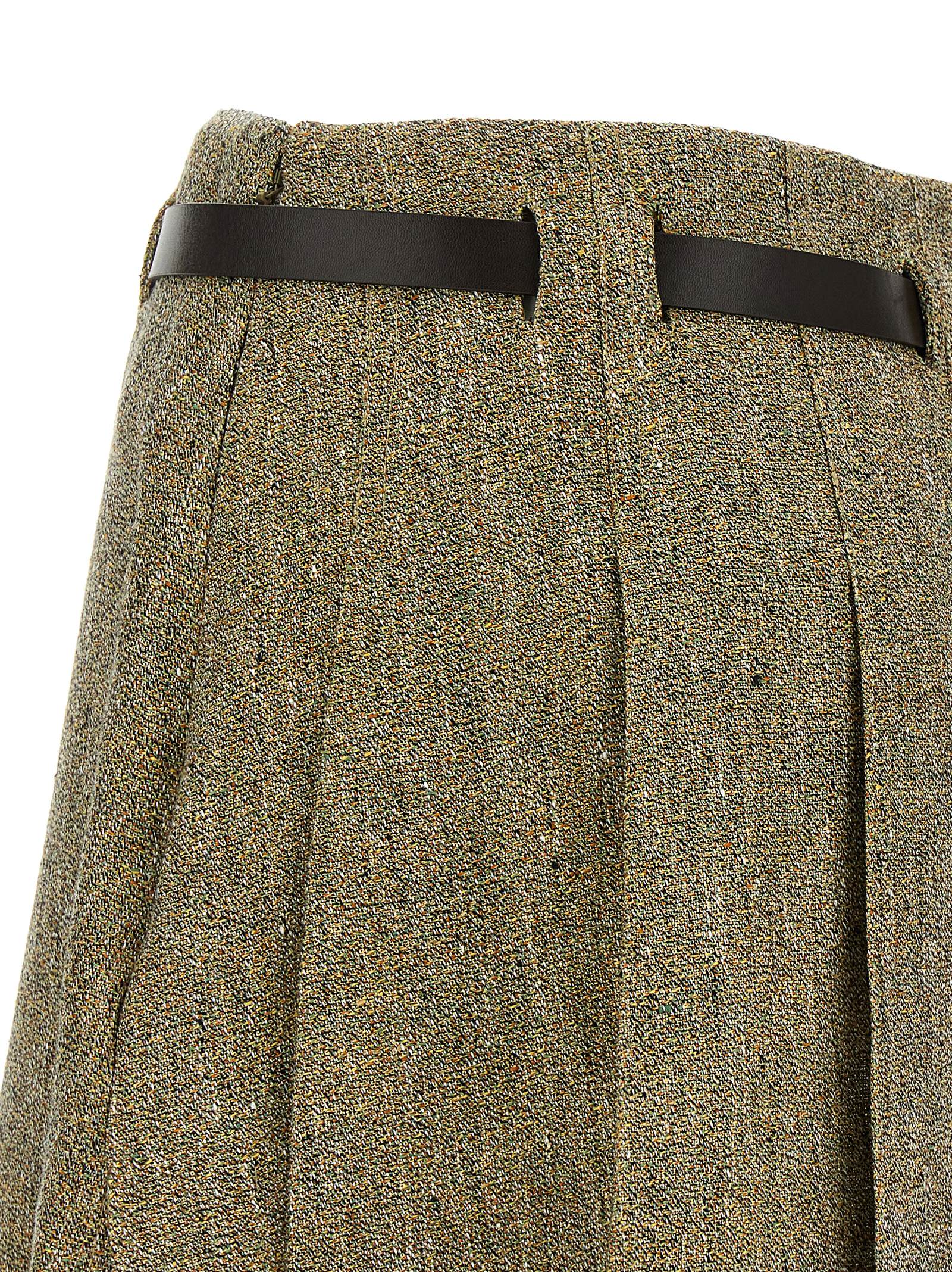 Ferragamo Gancini Belt Skirt Multicolor