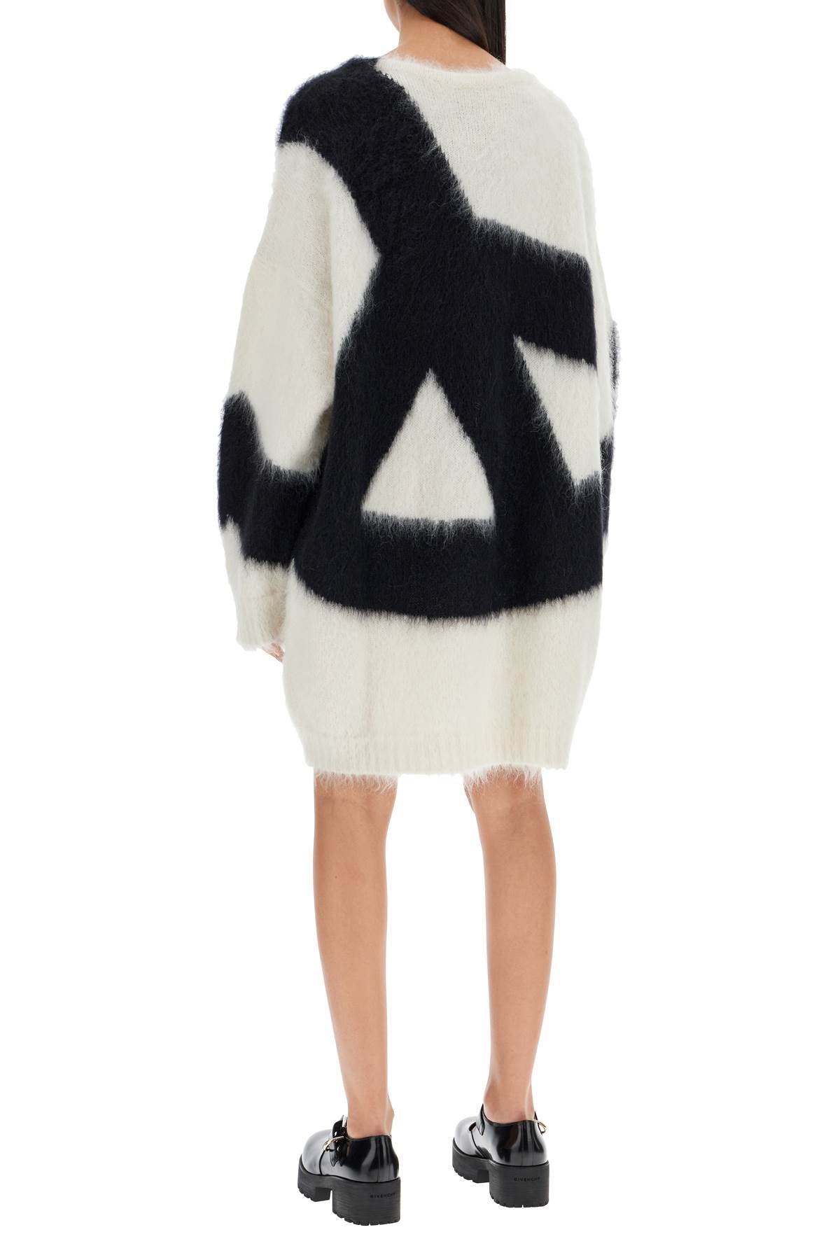 Moschino brushed knit mini dress