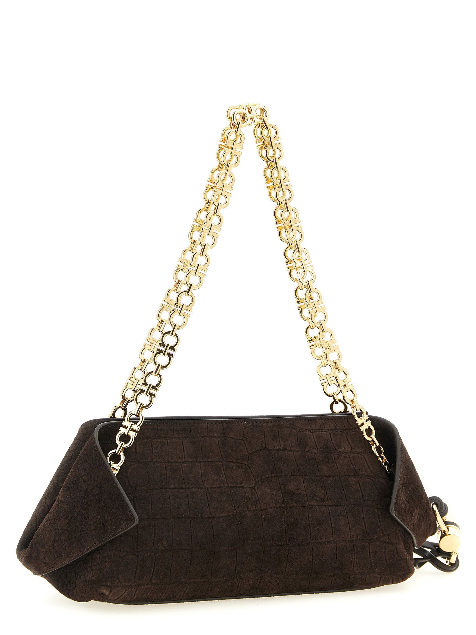 Ferragamo (s) Shoulder Bag Brown