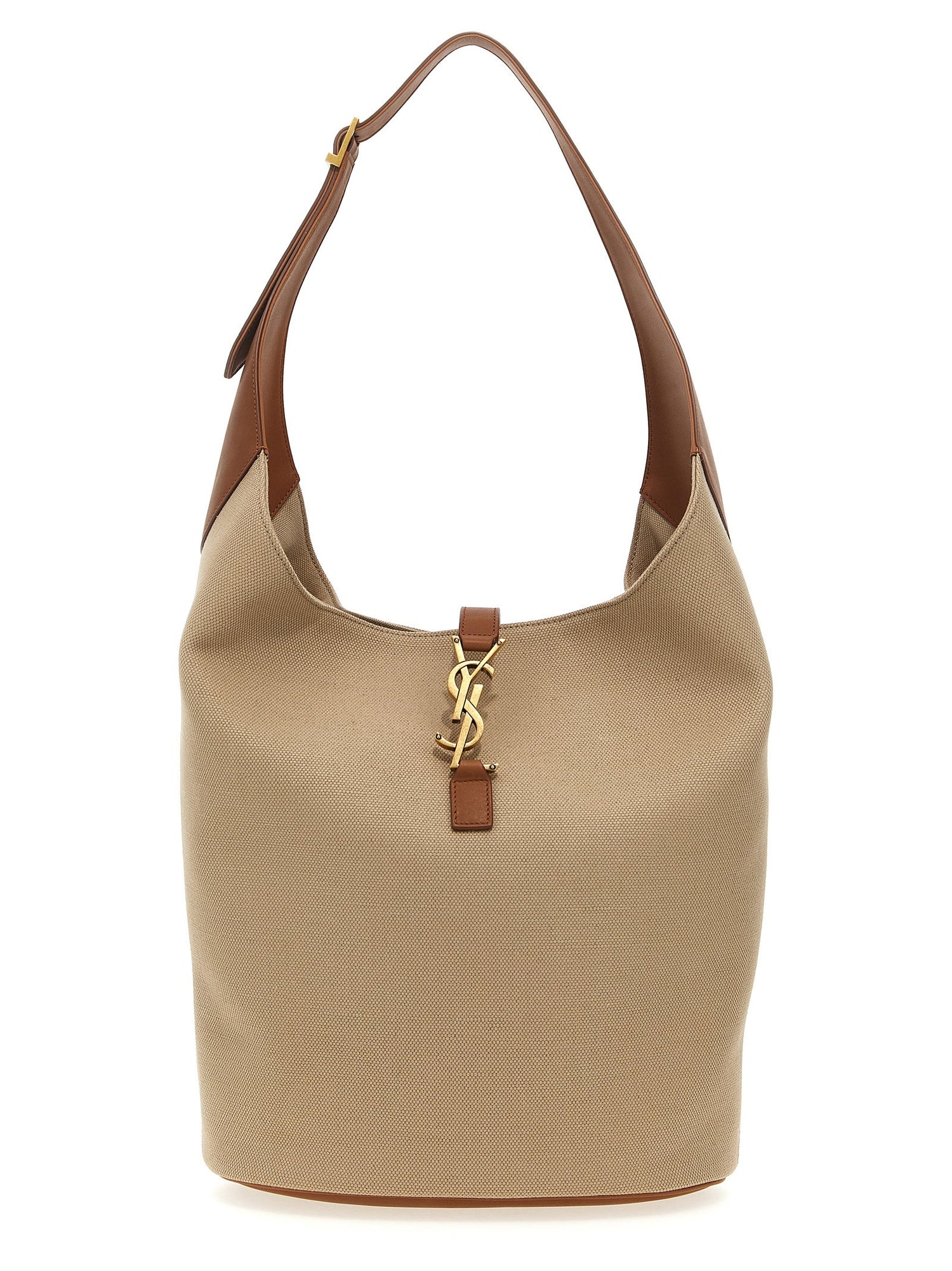 Saint Laurent Le 5 à 7 Hobo Shoulder Bag Beige