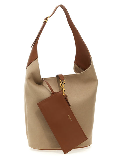 Saint Laurent Le 5 à 7 Hobo Shoulder Bag Beige