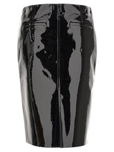 Ferragamo Patent Skirt Black  