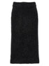 Balenciaga Tweed Midi Skirt Black
