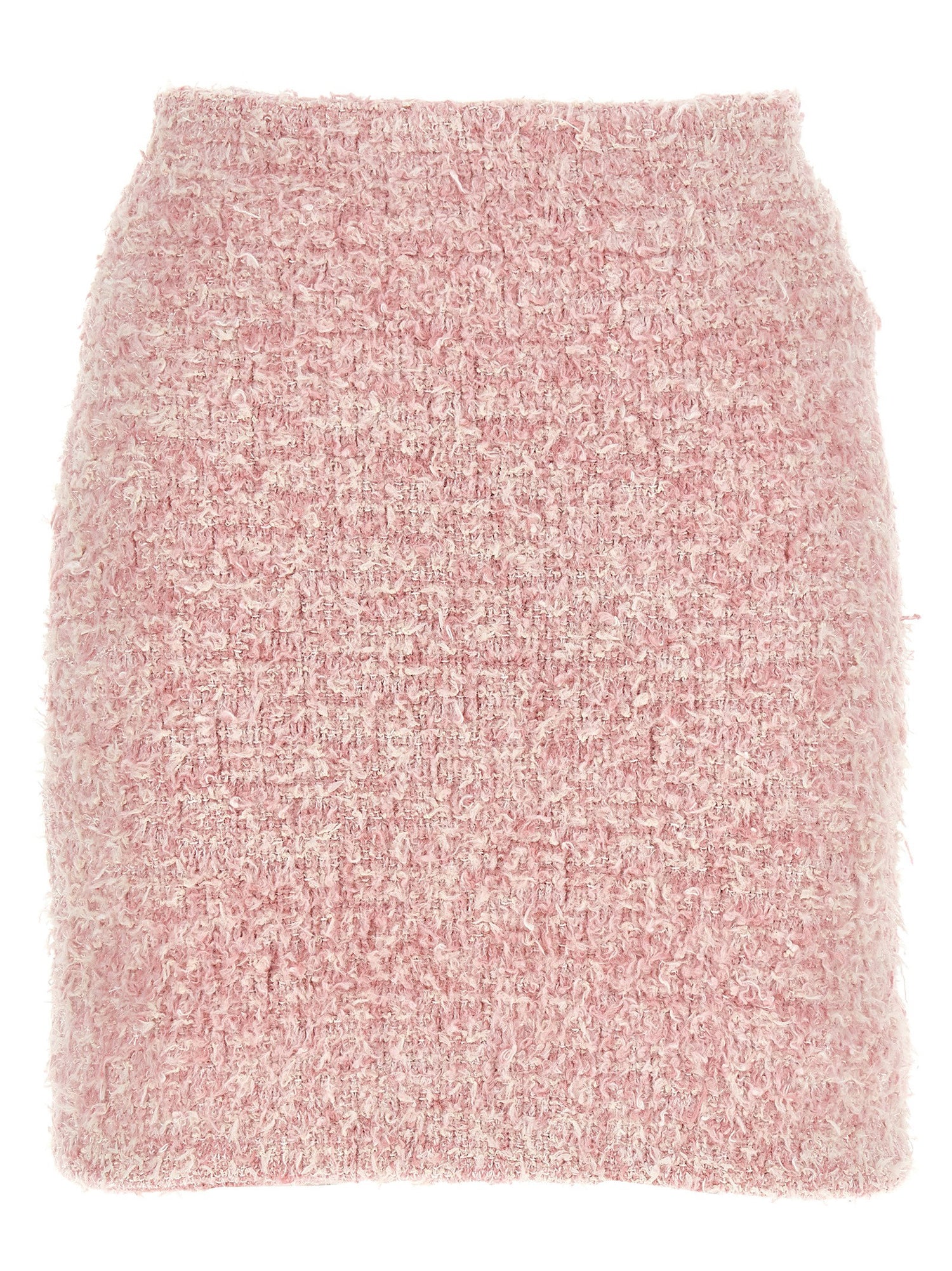 Balenciaga Tweed Skirt Pink