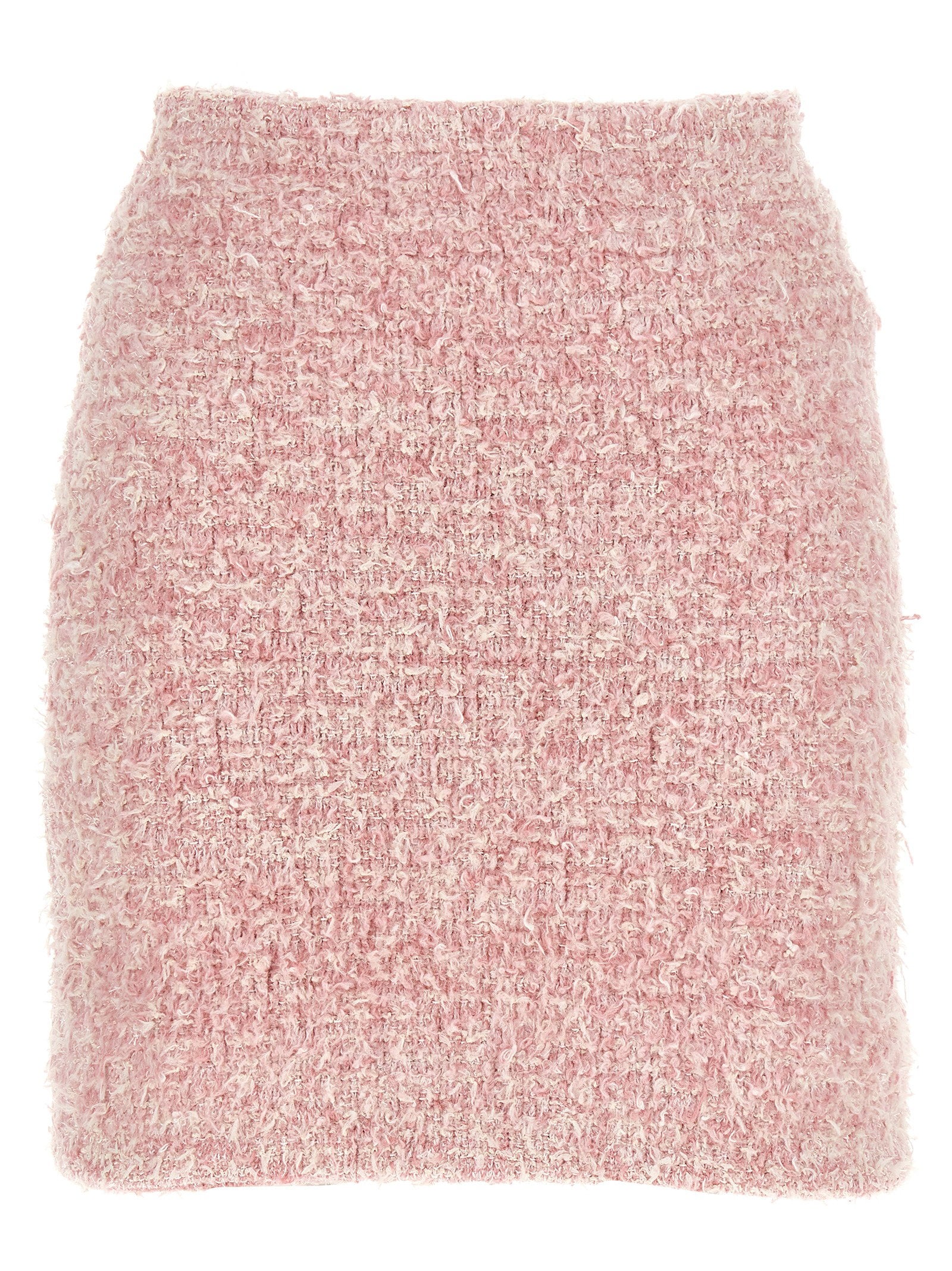 Balenciaga Tweed Skirt Pink