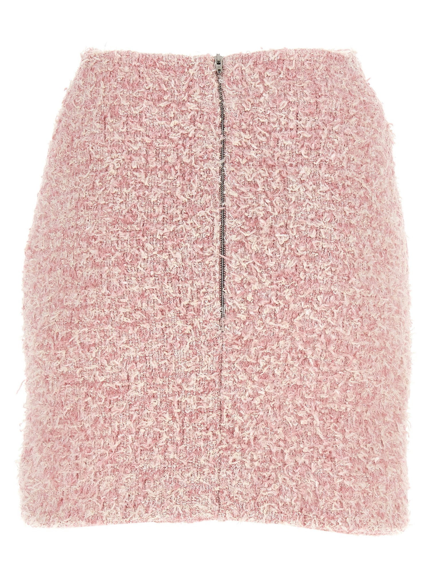 Balenciaga Tweed Skirt Pink