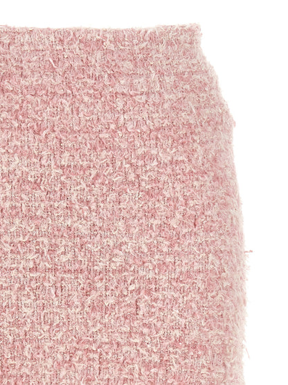 Balenciaga Tweed Skirt Pink