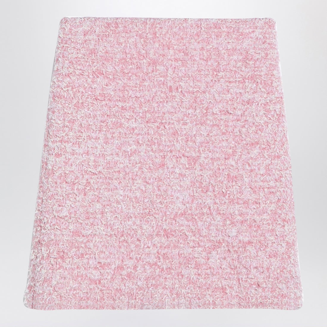 Balenciaga Pink Tweed Cotton-Blend Mini Skirt Pink
