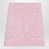 Balenciaga Pink Tweed Cotton-Blend Mini Skirt Pink